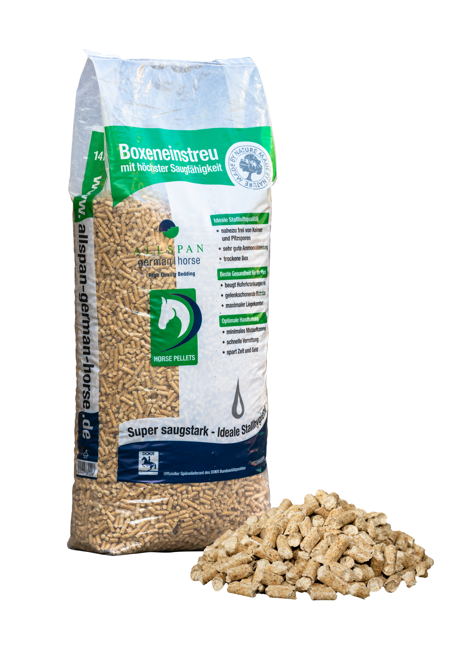 AGH_Horse_Pellets_diagonal_mit Streu